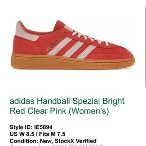 adidas Handball Spezial Bright Red Clear Pink